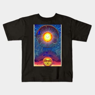 Sun With Face Kids T-Shirt